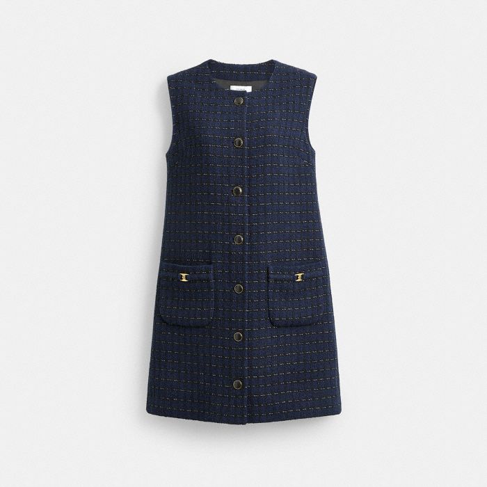HERITAGE C BOUCLE DRESS