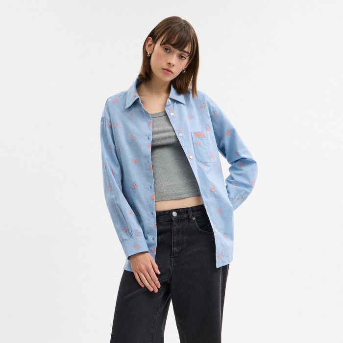 FLORAL EMBROIDERY SHIRT