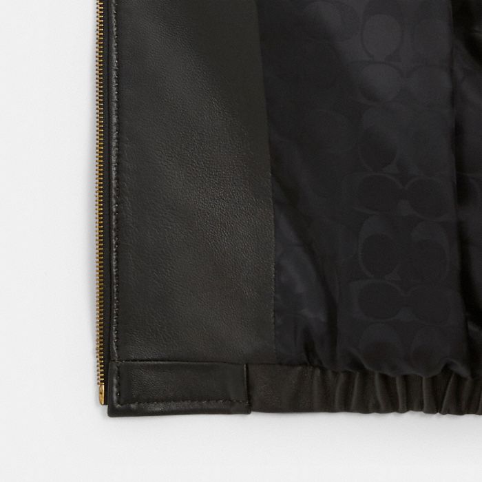 LOVEWORN HERITAGE C OVERSIZED LEATHER JACKET