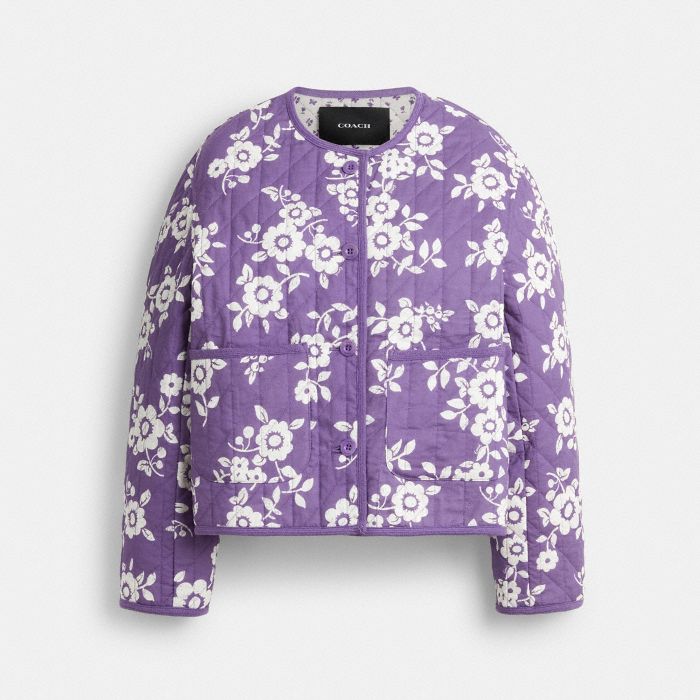 QUILTED FLORAL JACKET