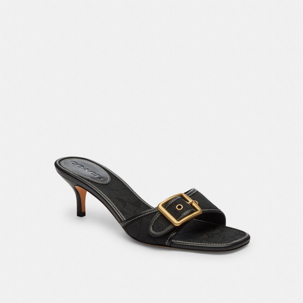 MARGOT SANDAL IN SIGNATURE JACQUARD