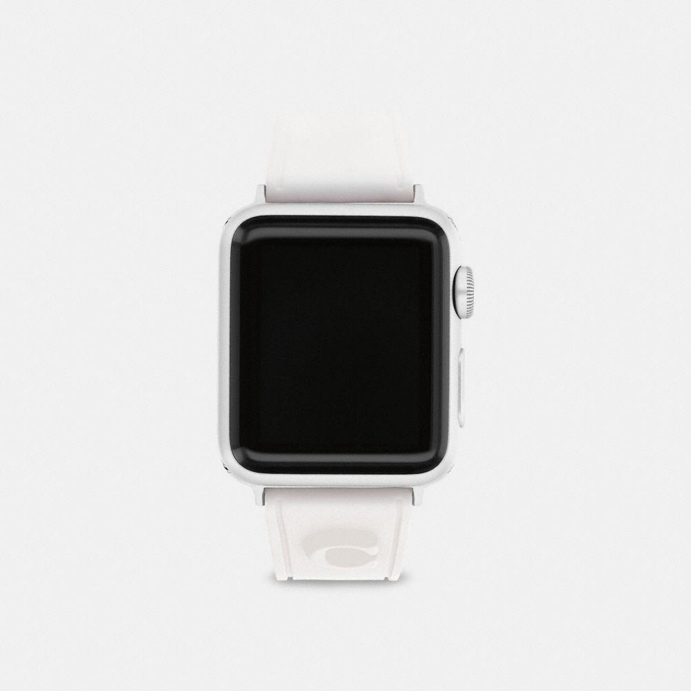 COACH CB245 Apple Watch® Strap, 38 Mm And 40 Mm WHITE