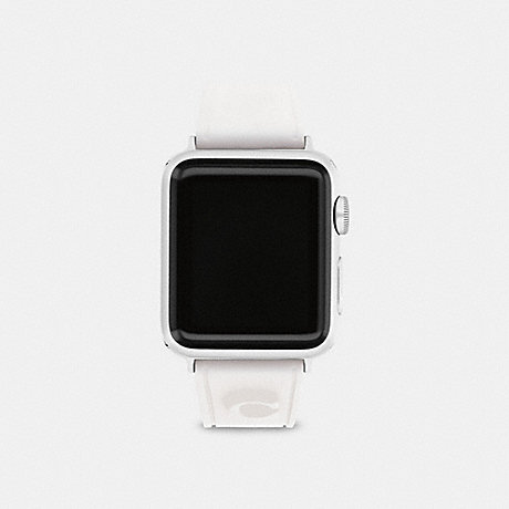 COACH CB245 Apple Watch® Strap, 38 Mm And 40 Mm White