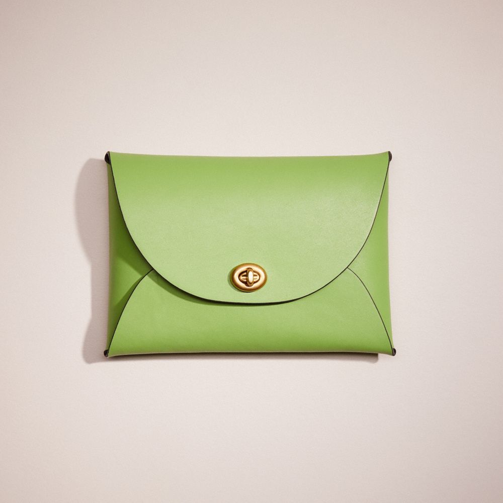 CB377 - Remade Large Pouch Lime Green