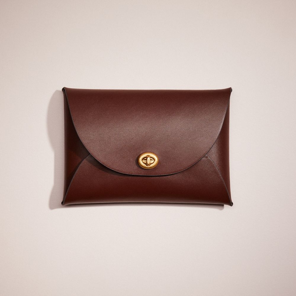 CB377 - Remade Large Pouch Mahogany brown