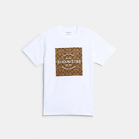 COACH Signature T Shirt - WHITE - CB390