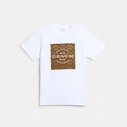 COACH CB390 - Signature T Shirt WHITE