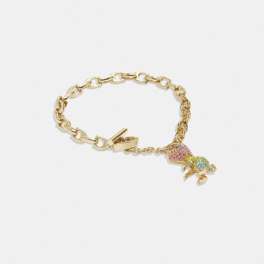 鋪鑲水晶 REXY 恐龍經典 SIGNATURE 鏈條手鍊