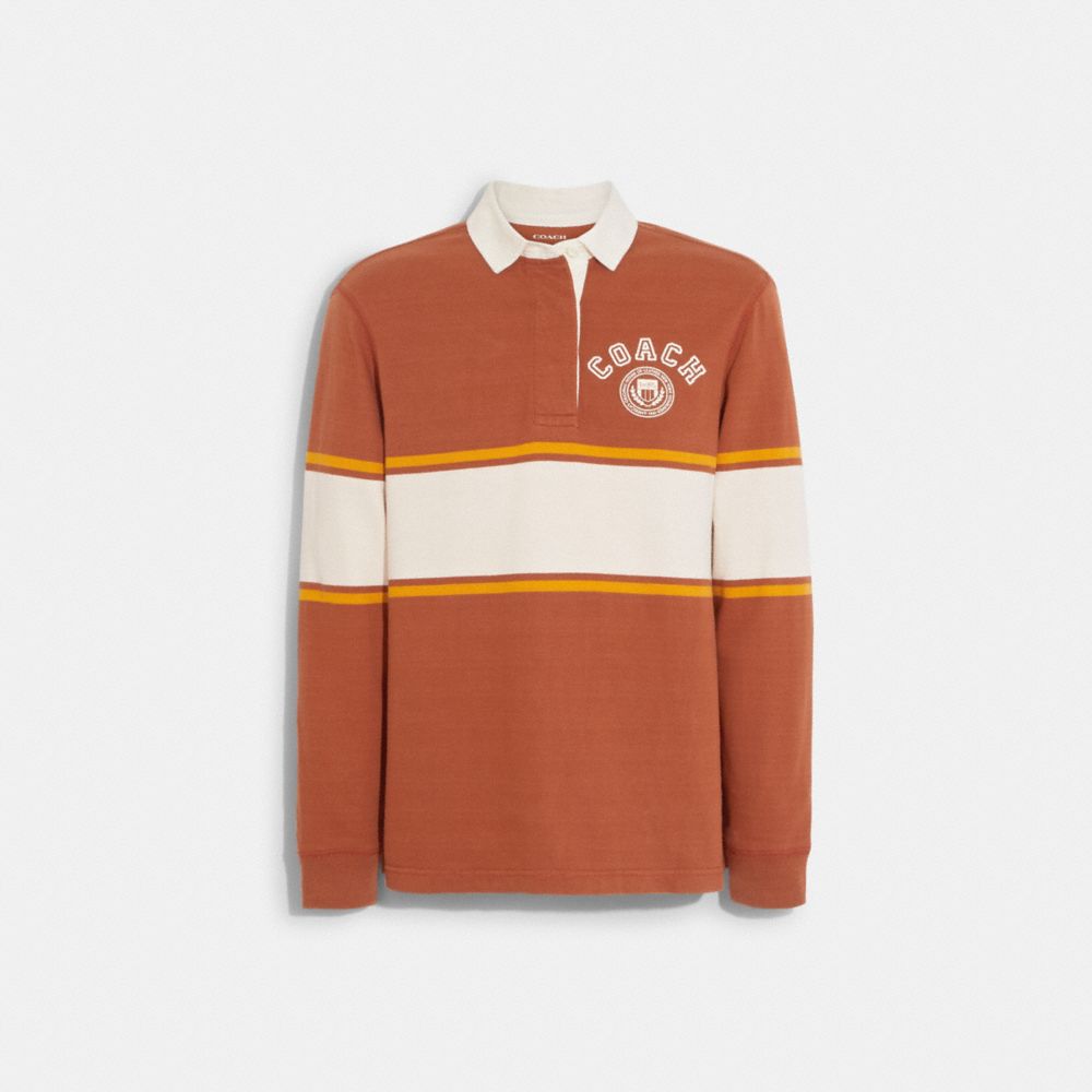 COACH CB576 Varsity Rugby Shirt Sunset