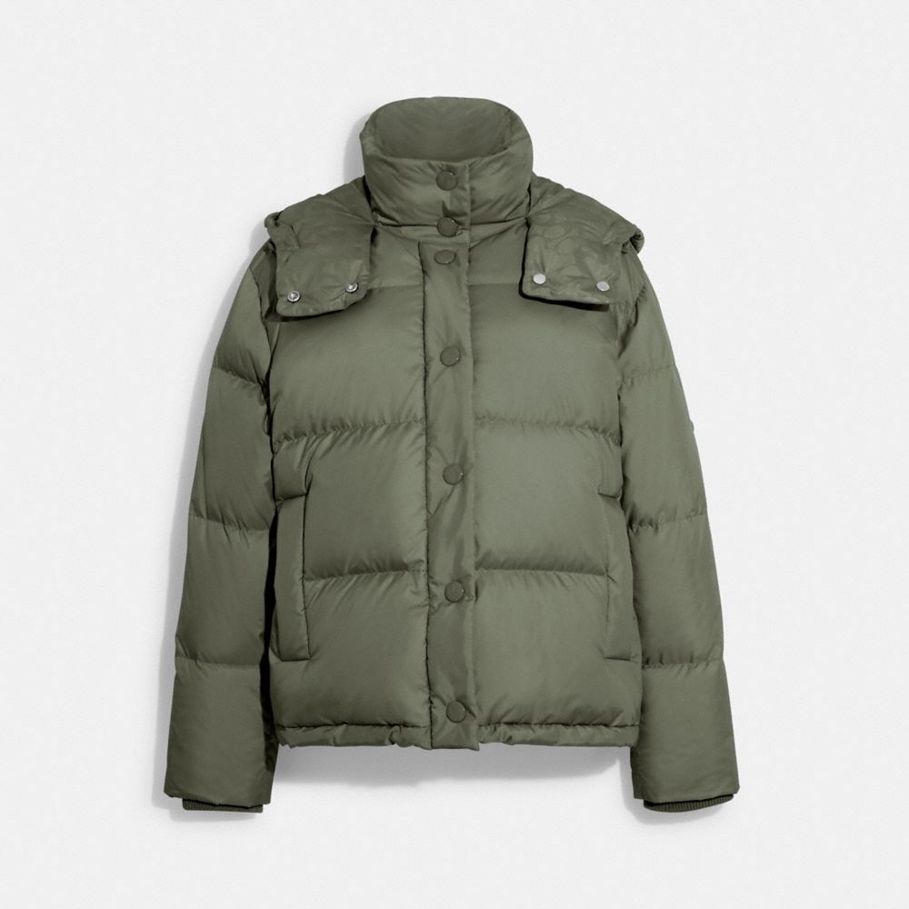 Short Down Puffer - CB633 - Green