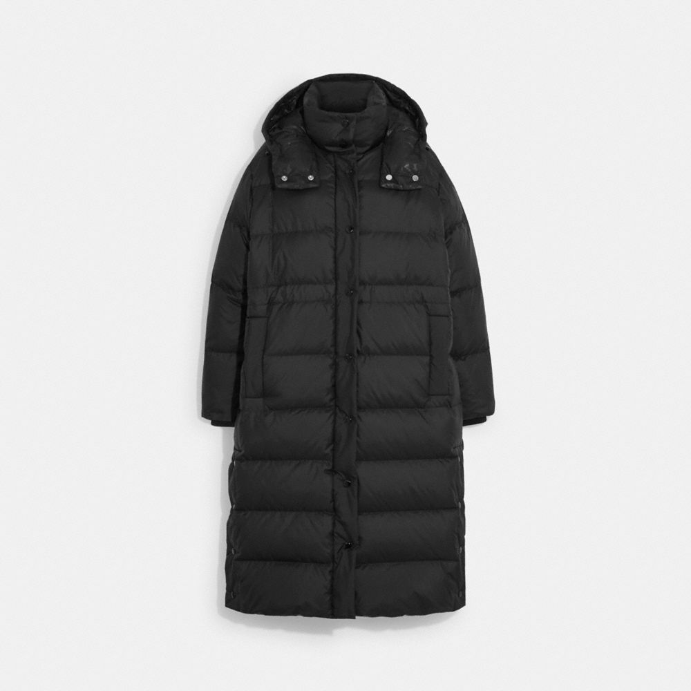 COACH CB639 Long Down Puffer BLACK