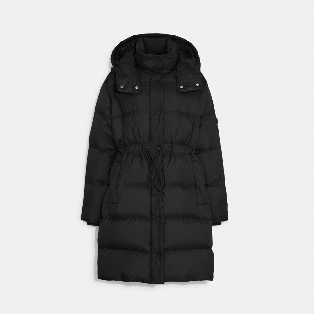 COACH CB649 Mid Down Puffer Black