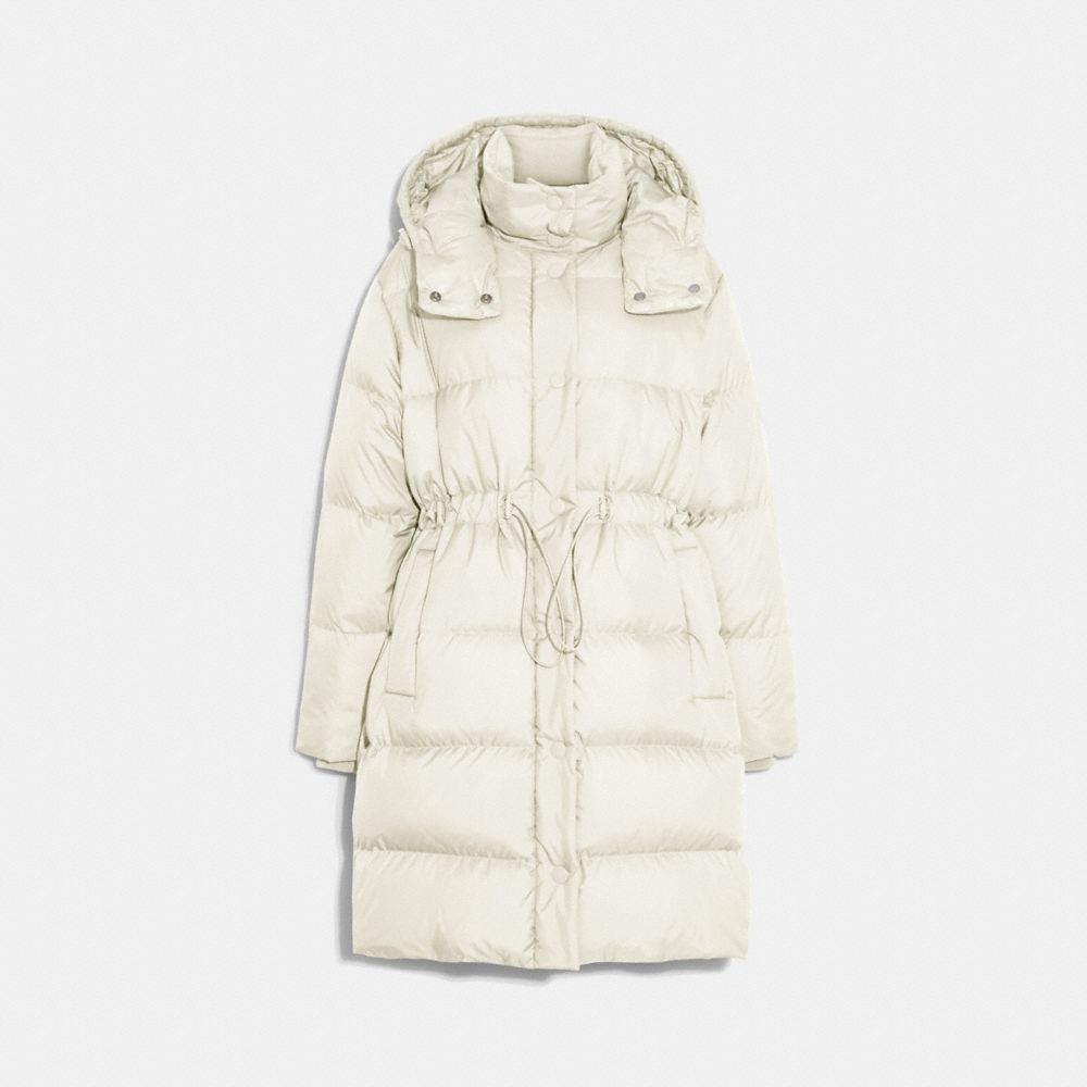 COACH CB649 Mid Down Puffer Cream