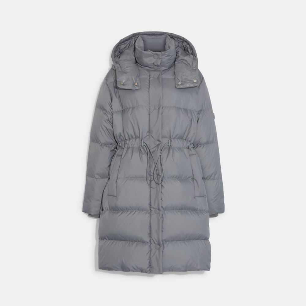 COACH CB649 Mid Down Puffer GREY