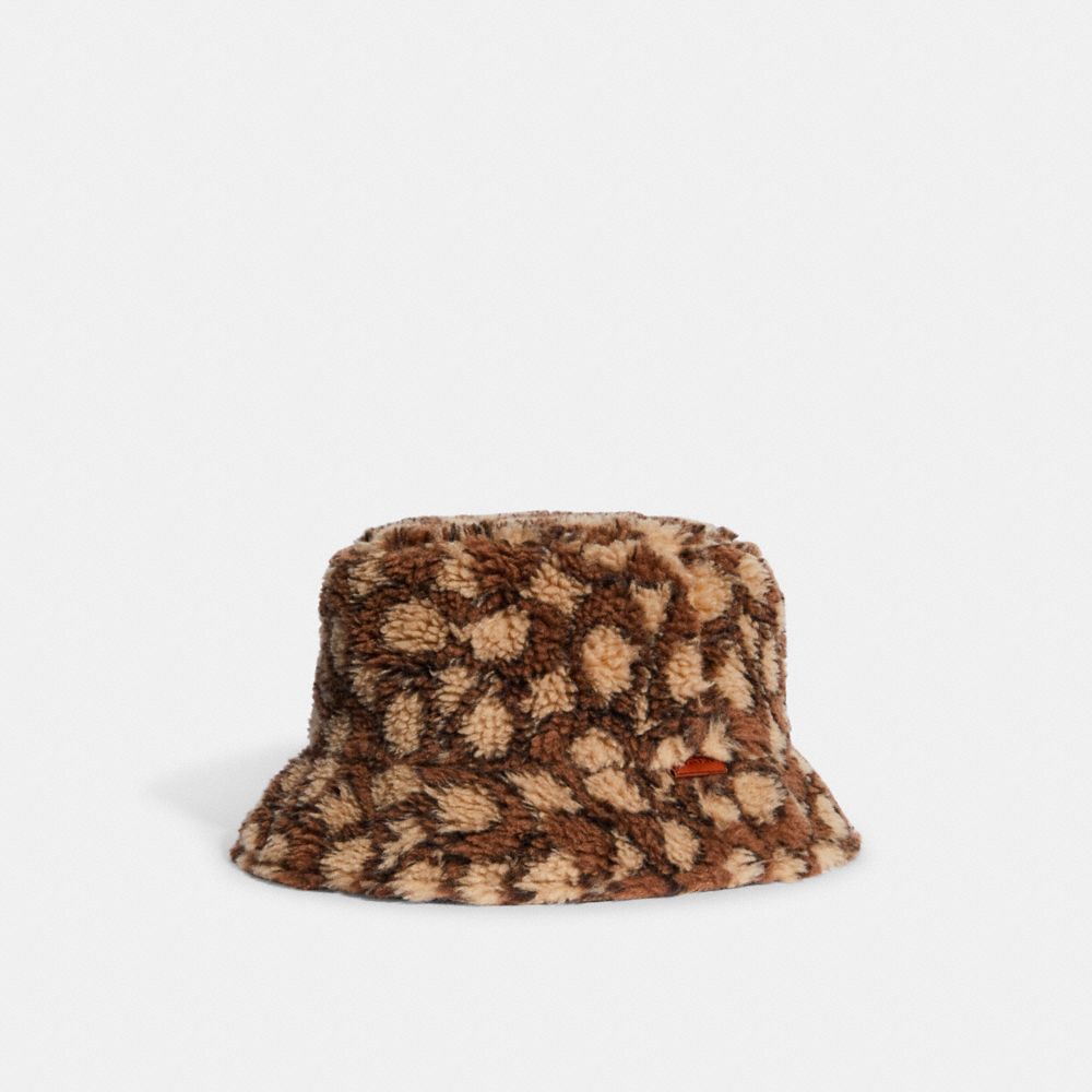 Signature Sherpa Bucket Hat - CB657 - Edicate Saddle