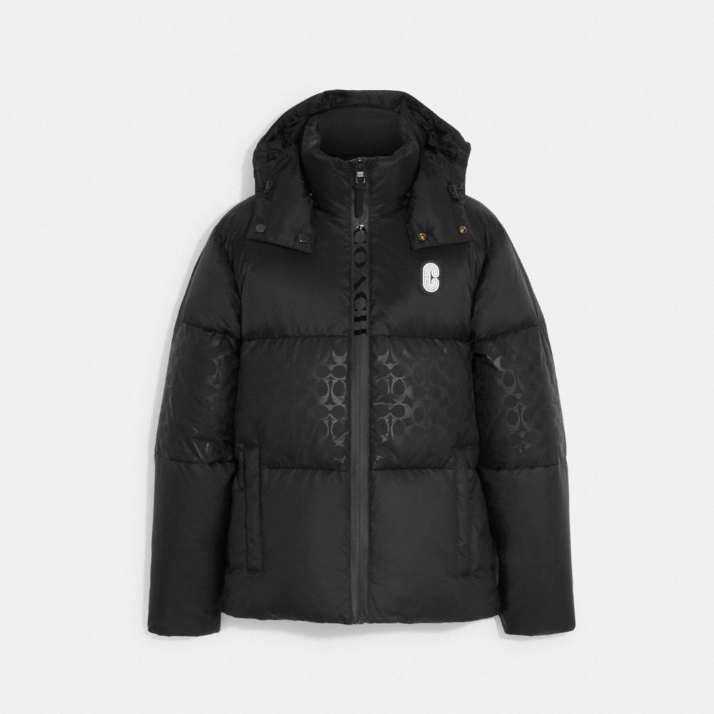 Colorblock Down Jacket - CB661 - Black