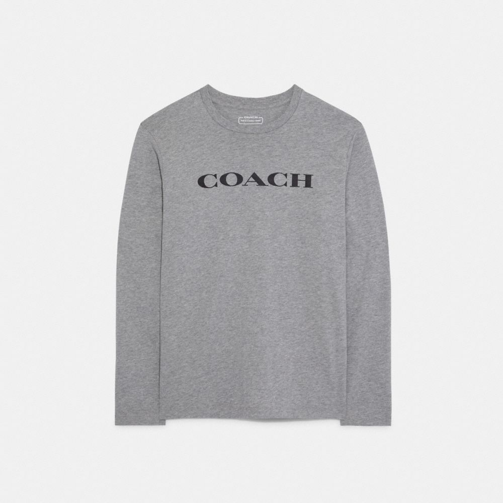 Essential Long Sleeve T Shirt In Organic Cotton - CB672 - Light Heather Grey