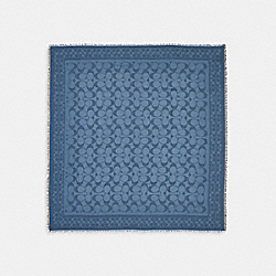 Signature Oversized Square Scarf - CB683 - Midnight Navy