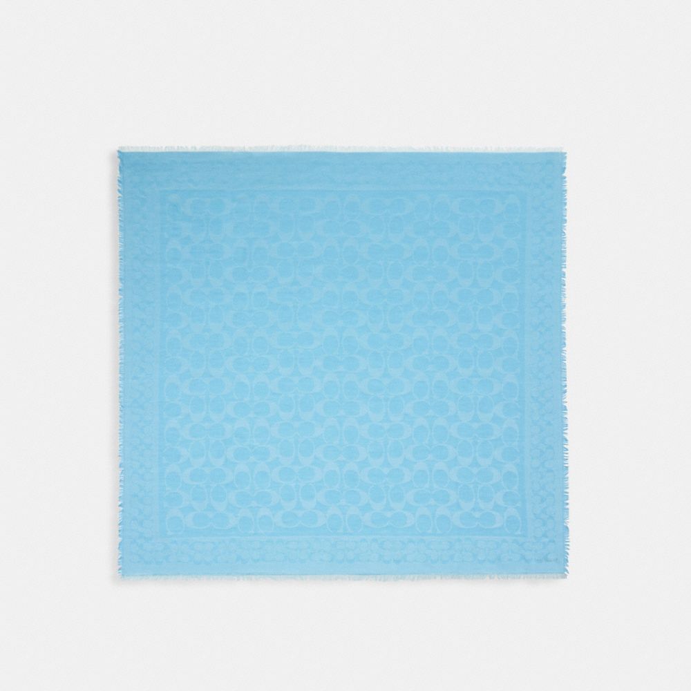 Signature Oversized Square Scarf - CB683 - Pool