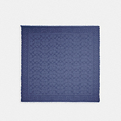 Signature Oversized Square Scarf - CB683 - True Navy