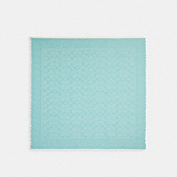 Signature Oversized Square Scarf - CB683 - Turquoise