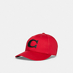 COACH CB698 Varsity Baseball Cap RED