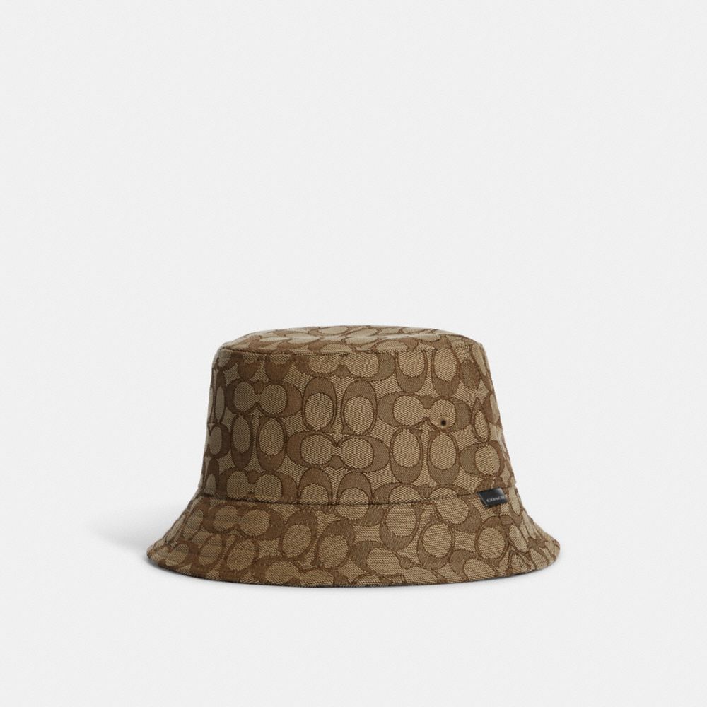 Signature Jacquard Bucket Hat - CB707 - KHAKI