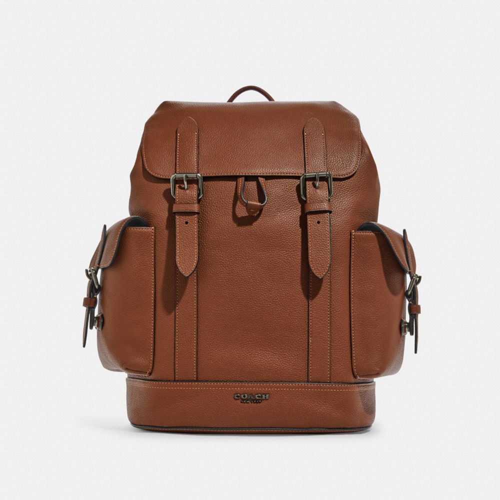 Hudson Backpack - CB837 - Gunmetal/Saddle