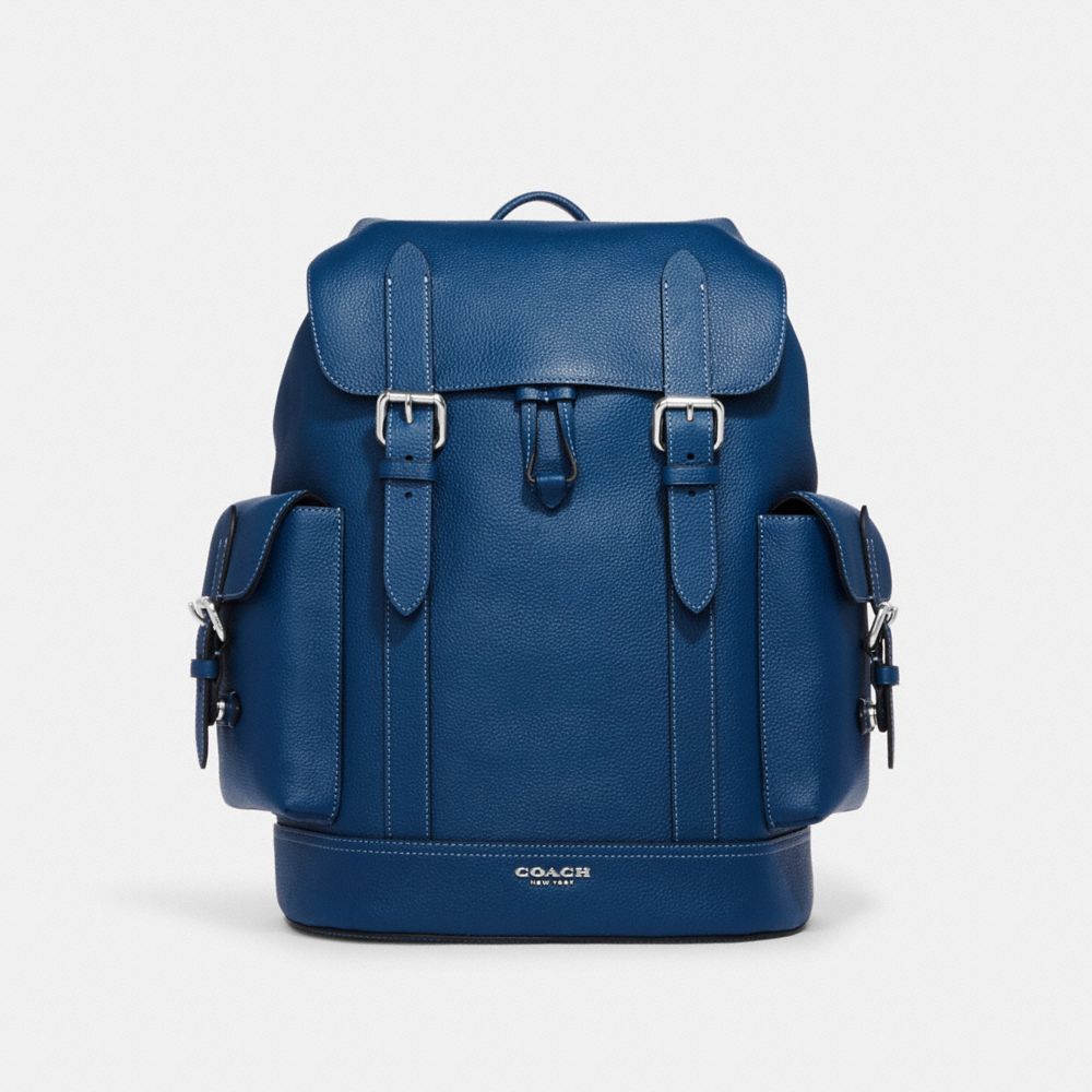 COACH CB837 Hudson Backpack TRUE BLUE/SILVER