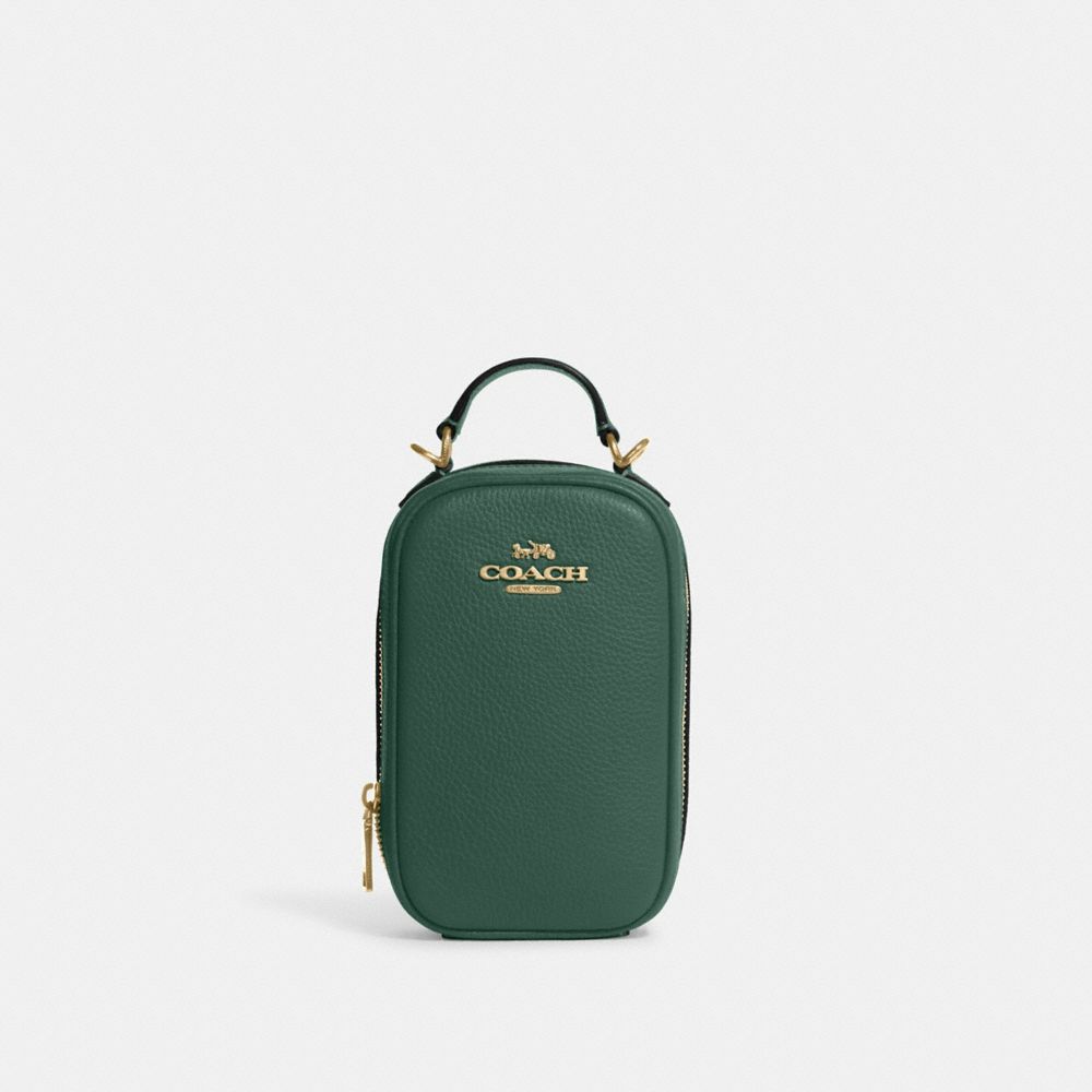 COACH CB854 Eva Phone Crossbody IM/DARK PINE