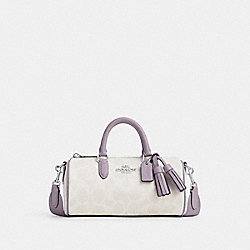 Lacey Crossbody In Signature Canvas - CB874 - Silver/Chalk/Mist