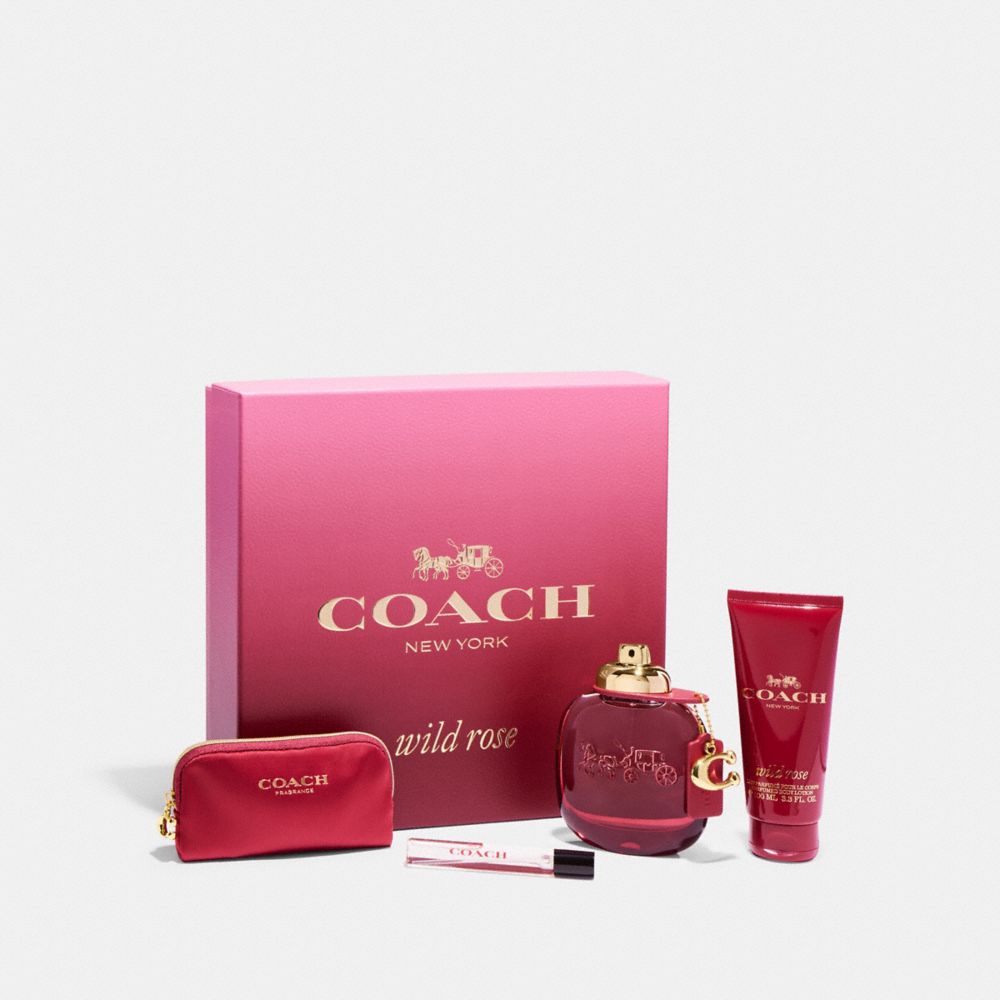 COACH CB879 Wild Rose Eau De Parfum 4 Piece Gift Set Multi