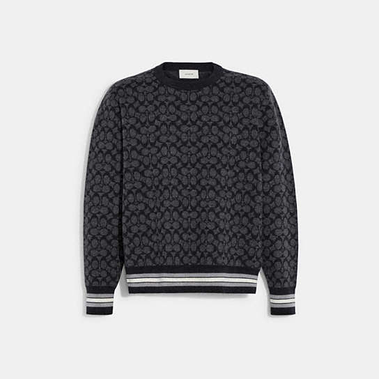 CB881 - Signature Sweater Charcoal Multi