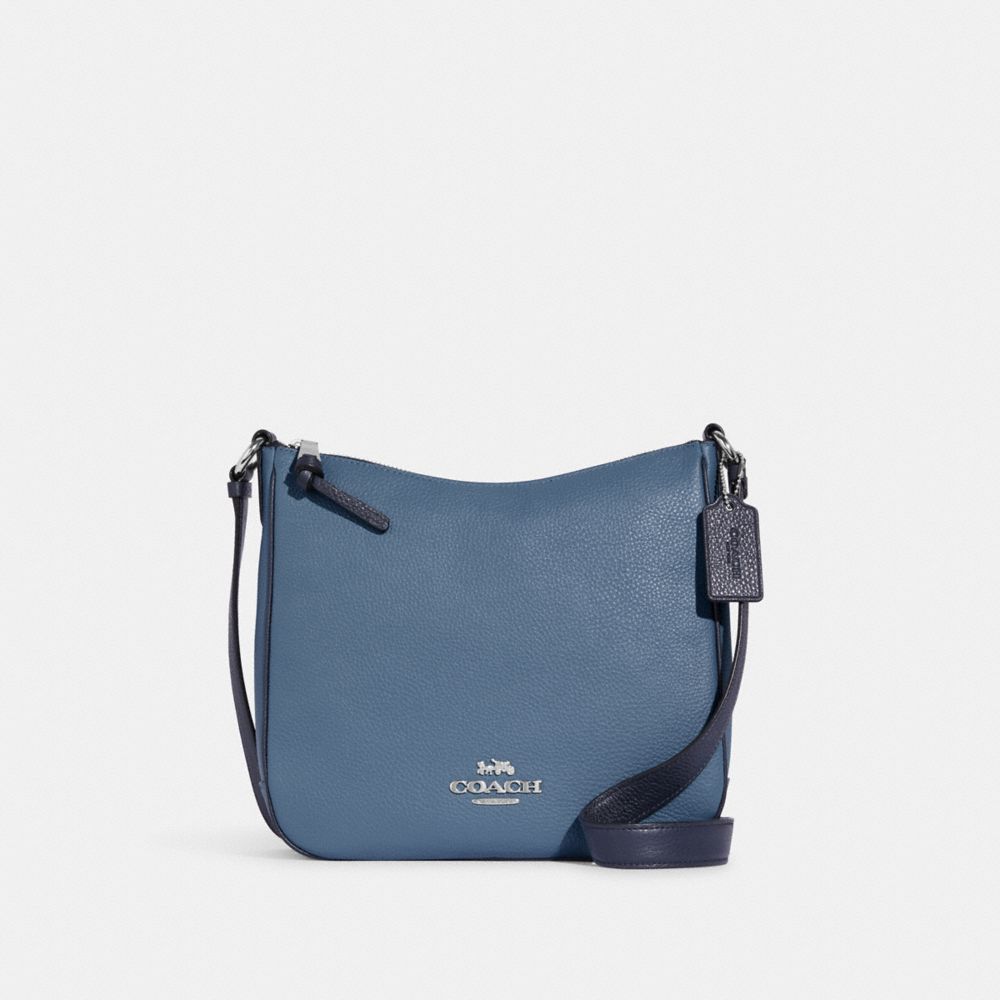 COACH CB886 Ellie File Bag SV/INDIGO MULTI