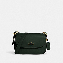 Macie Saddle Bag - CB896 - Gold/Amazon Green