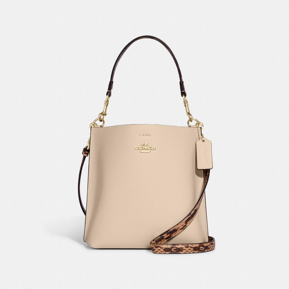 COACH CB901 Mollie Bucket Bag 22 Gold/Ivory Multi