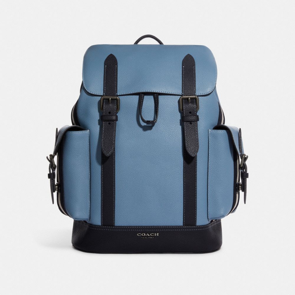 Hudson Backpack With Varsity Stripe - CB903 - QB/Indigo/Midnight Multi