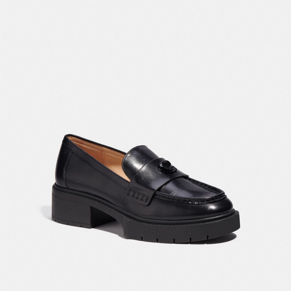 COACH CB990 Leah Loafer Black