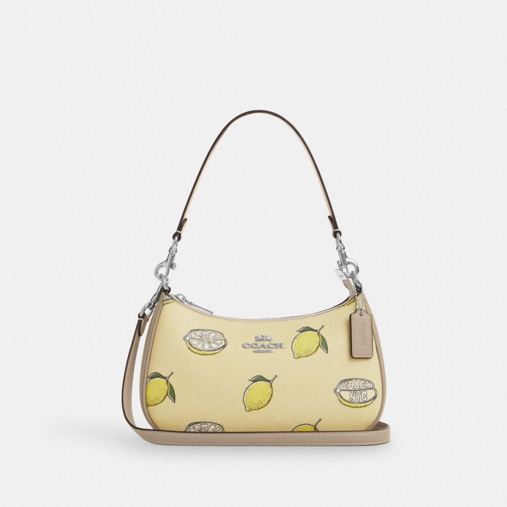 Teri Shoulder Bag With Lemon Print - CBA53 - Sv/Garden Glade Multi