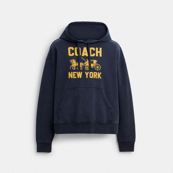 馬車圖案連帽衫