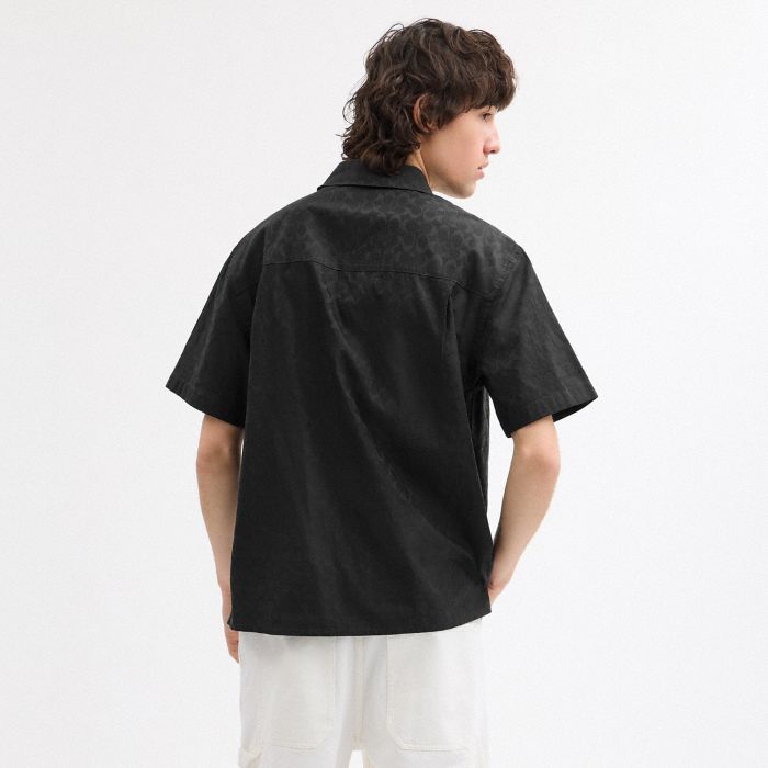 SIGNATURE JACQUARD CAMP SHIRT