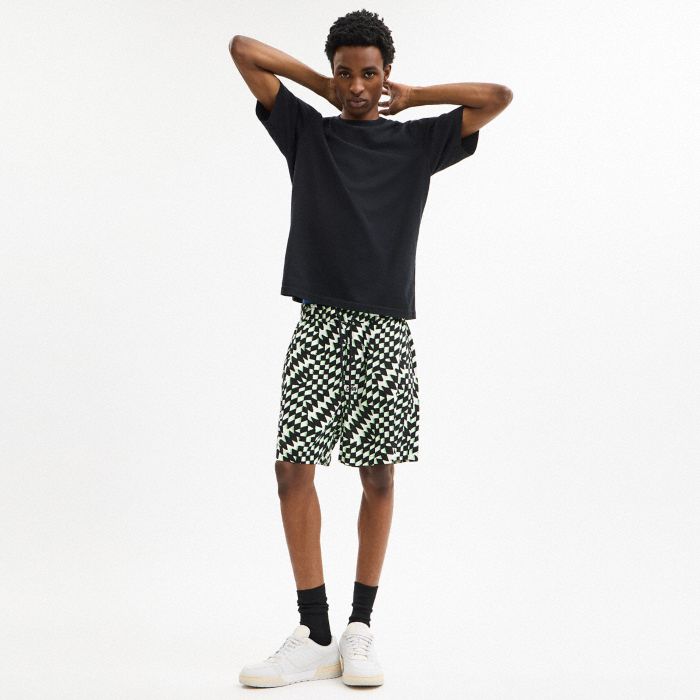 PRINTED CAMP SHORTS