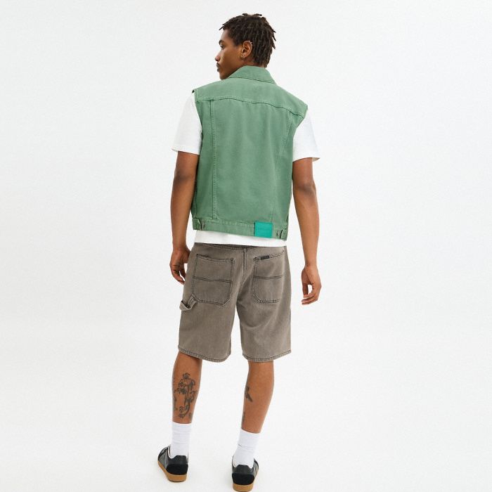 DENIM VEST GREEN