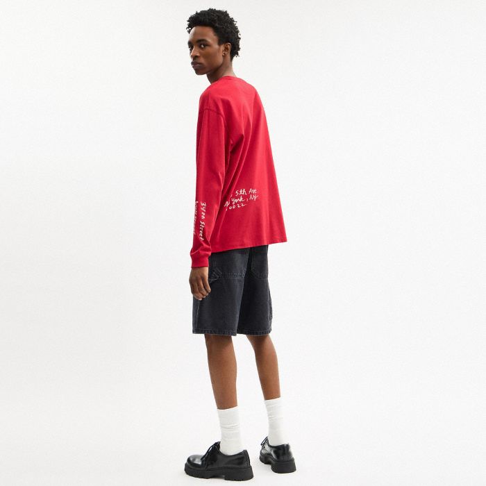 SKETCH HORSE AND CARRIAGE LONG SLEEVE T-SHIRT IN ORGANIC COTTON