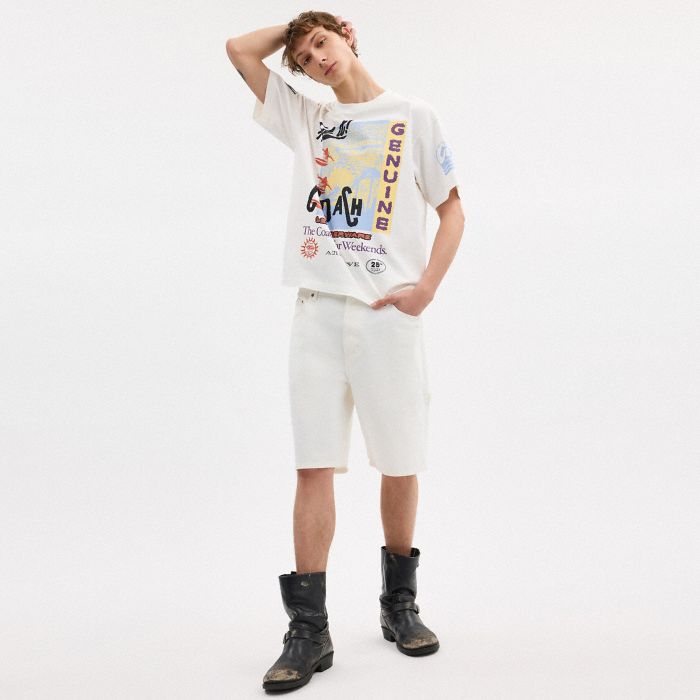 RELAXED GRAPHIC SURF T-SHIRT