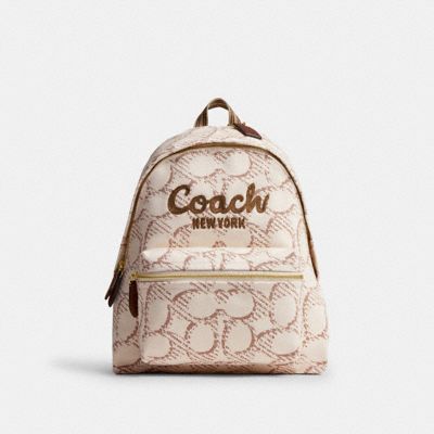 レディース 希少 新品 COACH カーゴ バックパック リュック アイボリー 