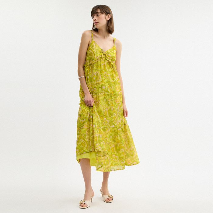 COTTON VOILE MAXI DRESS ASIA FIT