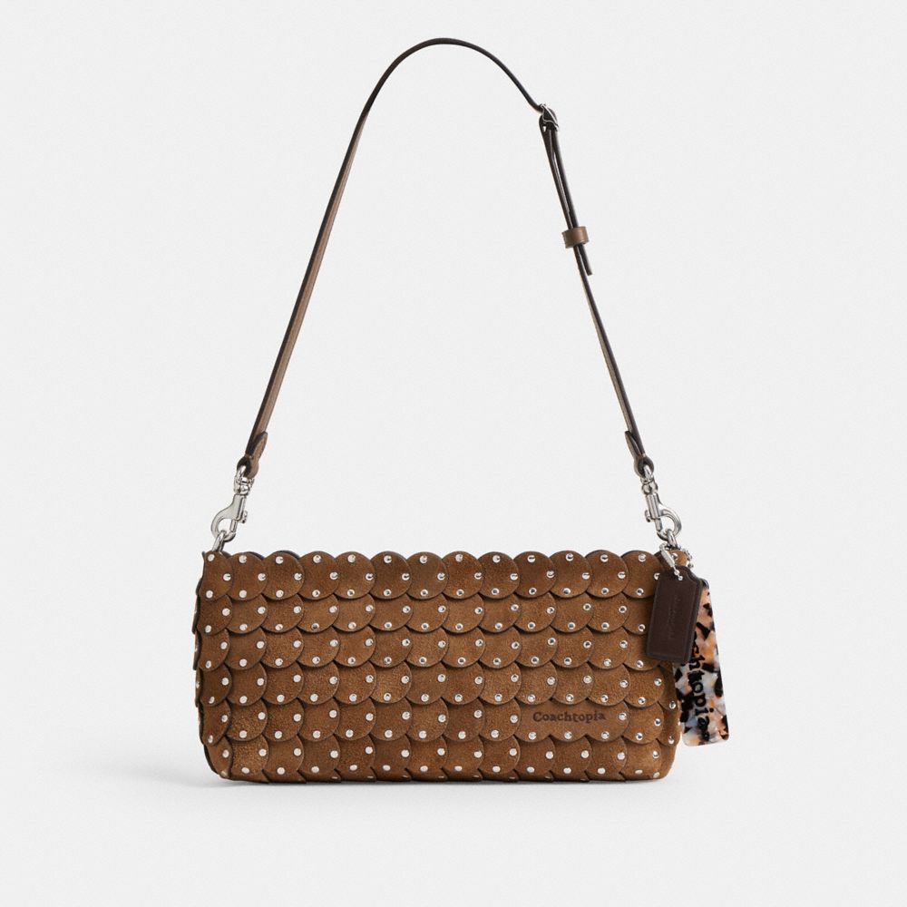 Alter/Ego Link Bag In Suede Upcrafted Leather - CBE89 - Cedar