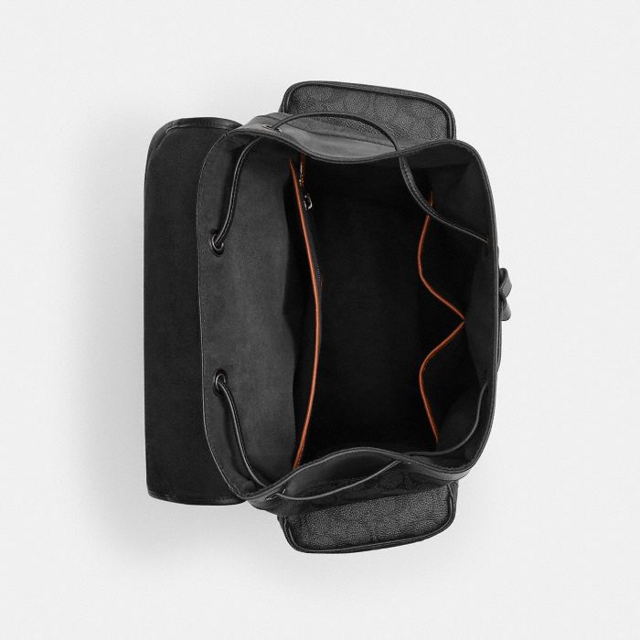 HITCH BACKPACK IN SIGNATURE CANVAS WITH PATCHES