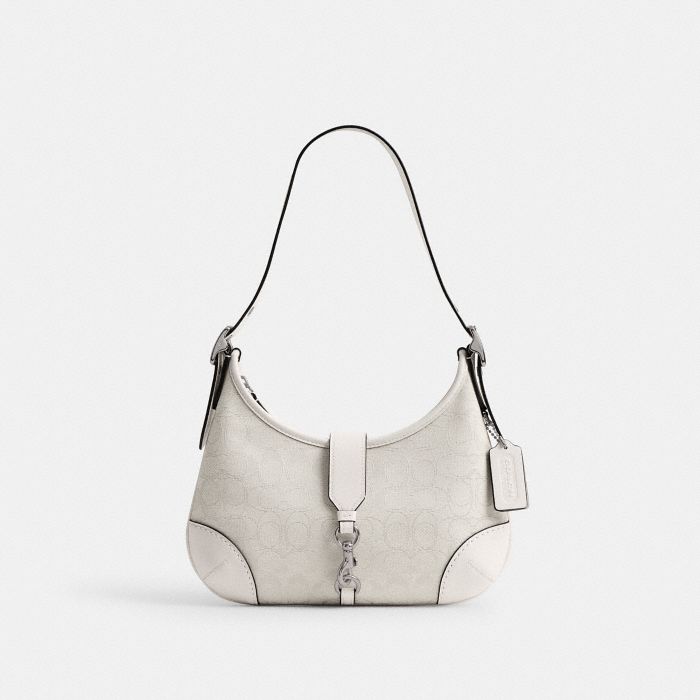 HAMPTONS HOBO BAG IN SIGNATURE JACQUARD